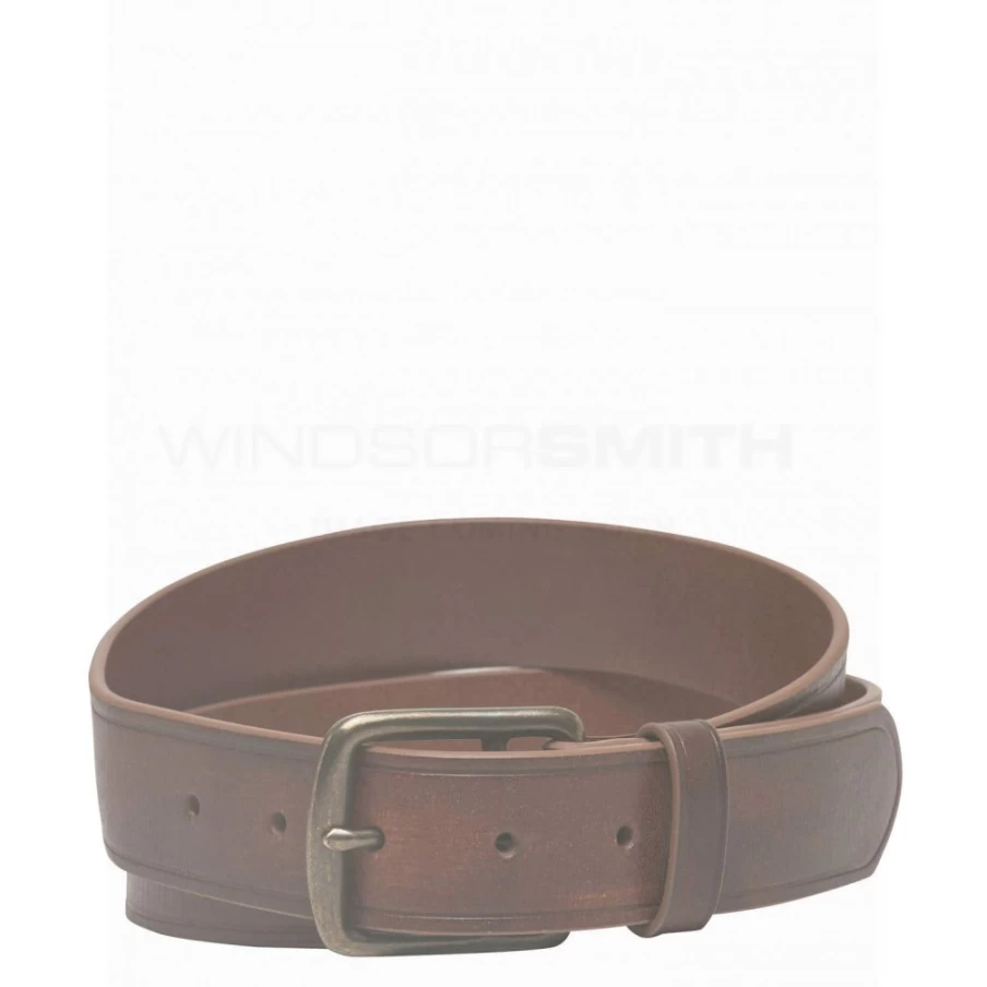 WindsorSmith Men's Chocolate Leather Louis Jean Belt