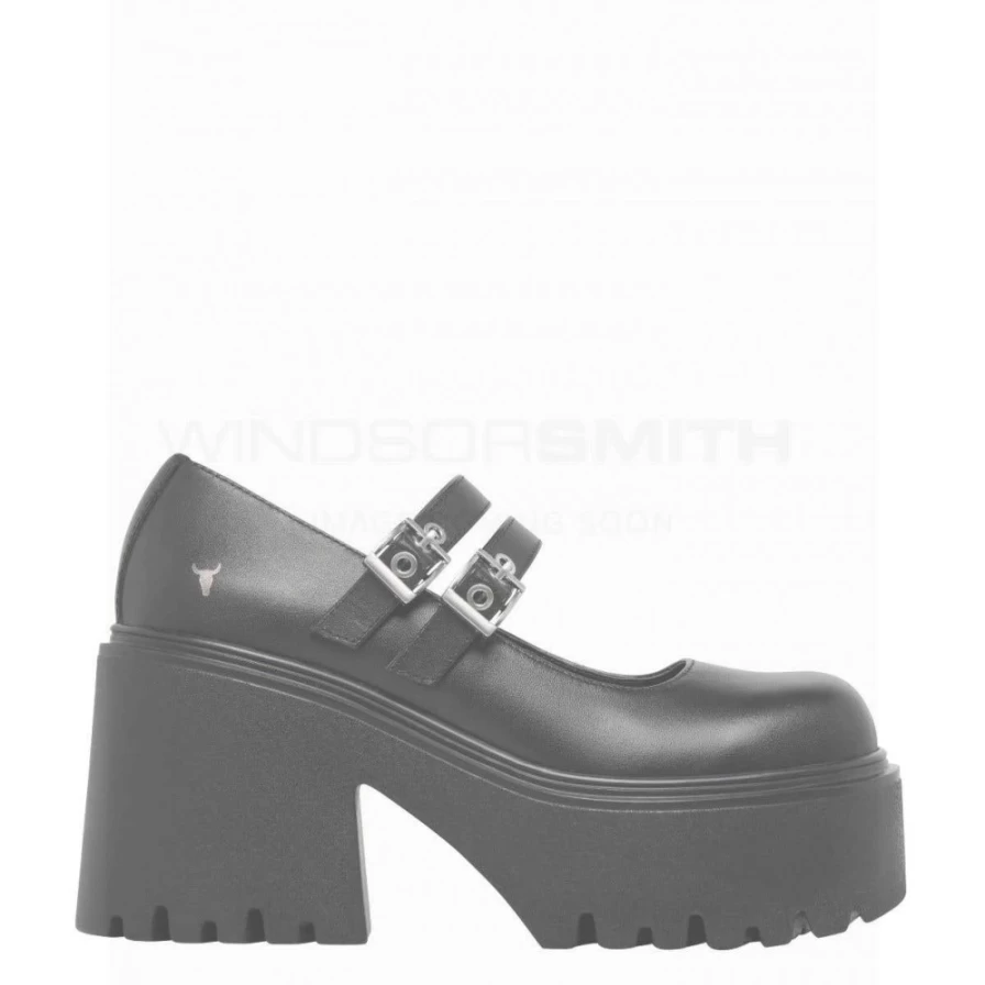 WindsorSmith Women's Black Leather Lessons Boots