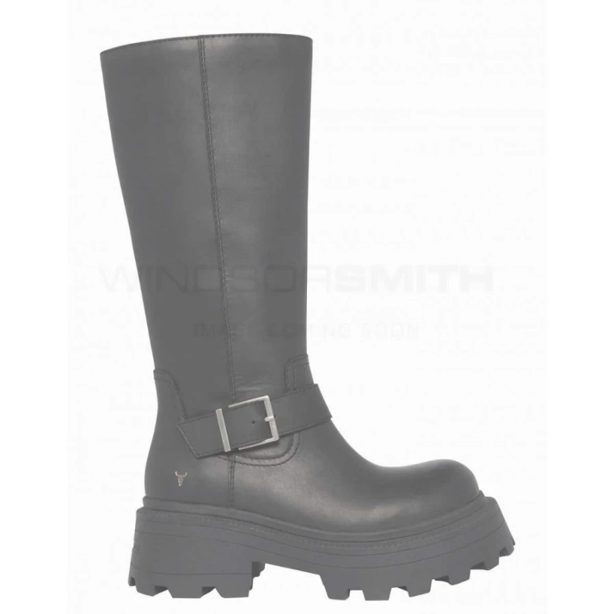 Windsor Smith Women's Trace Black Leather Shoes